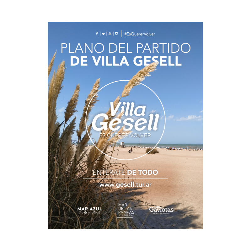 Plano del Partido de Villa Gesell