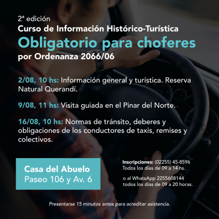 Segunda edición: Curso choferes 2023