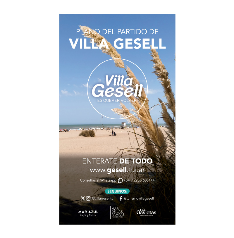 Plano del Partido de Villa Gesell