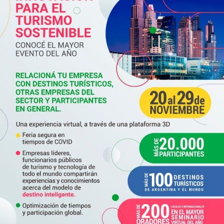 LA SECRETARIA DE TURISMO PARTICIPARÁ DE LA PRIMER FERIA DE DESTINOS INTELIGENTES