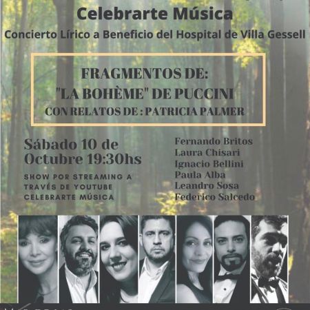 MAR DE LAS PAMPAS EN CONCIERTO PRESENTA  “LA BOHEME” 