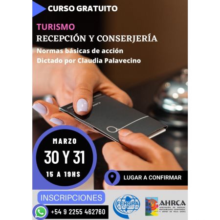 Curso gratuito "Turismo: Recepción y Conserjería"