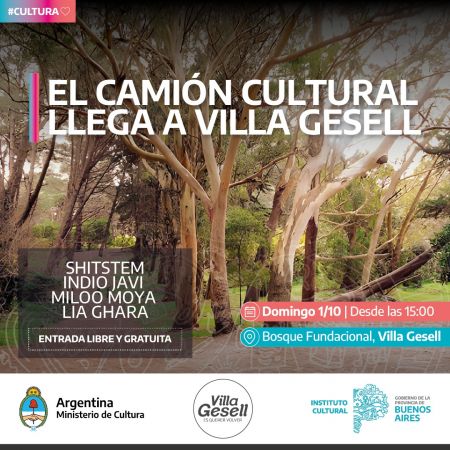 El camión cultural llega a villa gesell