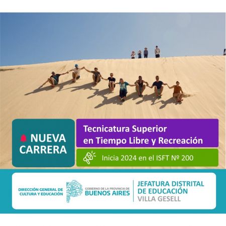 Nueva Carrera "Tecnicatura Superior en Tiempo Libre y Recreación"