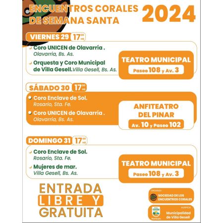 Encuentros Corales de Semana Santa 2024