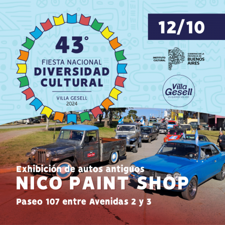 Exhibición de autos antiguos (Fiesta Nacional de la Diversidad Cultural)