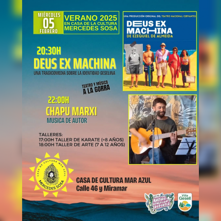 Verano 2025 en Casa de la Cultura de Mar Azul