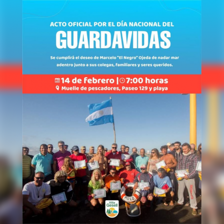 Día Nacional del Guardavidas, Acto Oficial