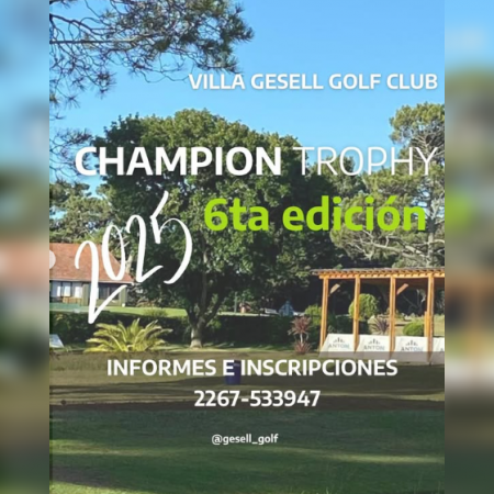 CHAMPION TROPHY 2025, Torneo de Golf