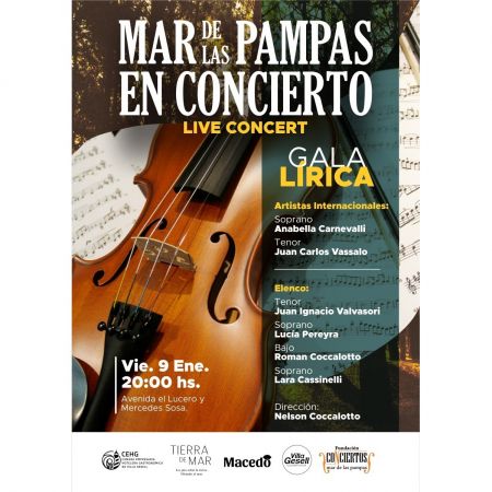 Mar de las Pampas se viste de gala con un concierto l&iacute;rico de nivel internacional