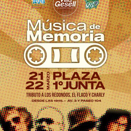 Villa Gesell invita a "M&uacute;sica de Memoria": Un tributo a Charly, Spinetta y Los Redondos