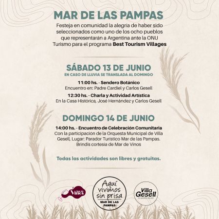 MAR DE LAS PAMPAS CELEBRA UN IMPORTANTE RECONOCIMIENTO INTERNACIONAL