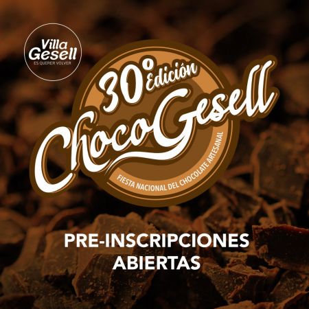 Preinscripciones abiertas: 30.&ordf; Fiesta Nacional del Chocolate Artesanal "ChocoGesell" 2026